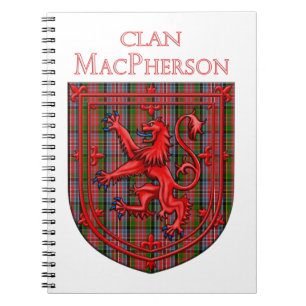 MacPherson Tartan Scottish Plaid Lion Rampant Notebook