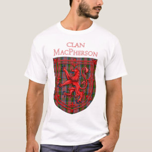 MacPherson Tartan Scottish Plaid Lion Rampant T-Shirt