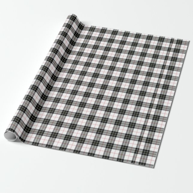 MacPherson Tartan Wrapping Paper (Unrolled)