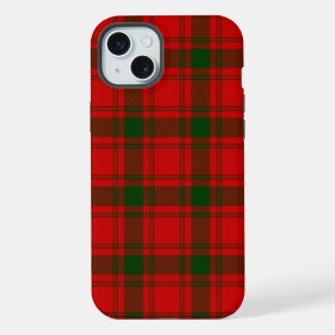 MacQuarrie tartan red green plaid iPhone 15 Plus Case
