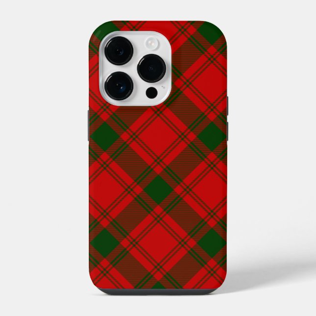 MacQuarrie tartan red green plaid iPhone Case (Back)