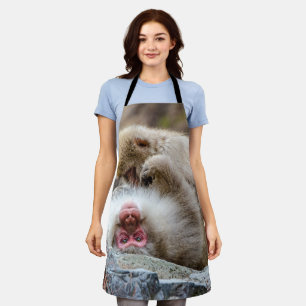 Macque Monkey, Enjoying the Good Life Apron