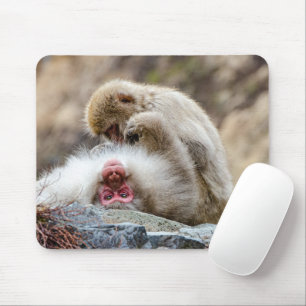 Macque Monkey, Enjoying the Good Life Mouse Mat