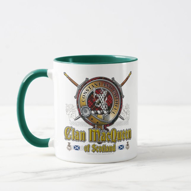 MacQueen Clan Badge Mug (Left)
