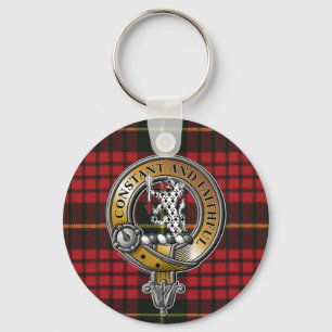 MacQueen Tartan & Badge Key Ring