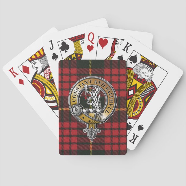MacQueen Tartan & Badge Playing Cards (Back)