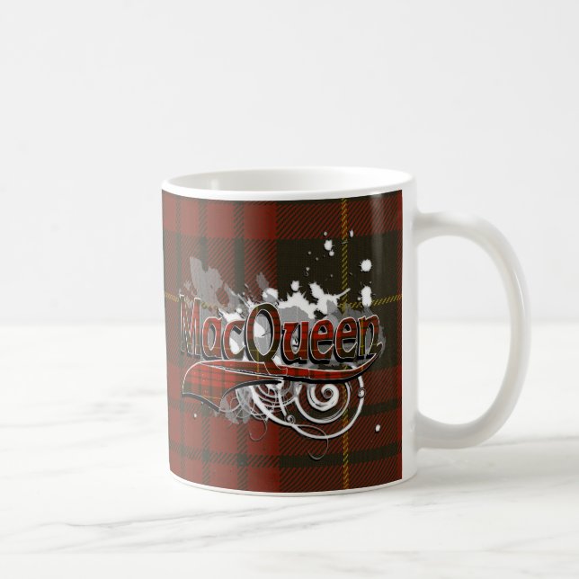 MacQueen Tartan Grunge Coffee Mug (Right)