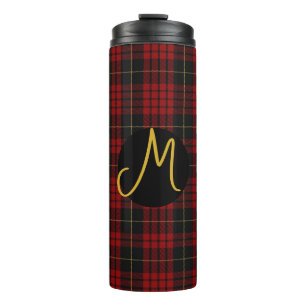 MacQueen Tartan Monogrammed Thermal Tumbler