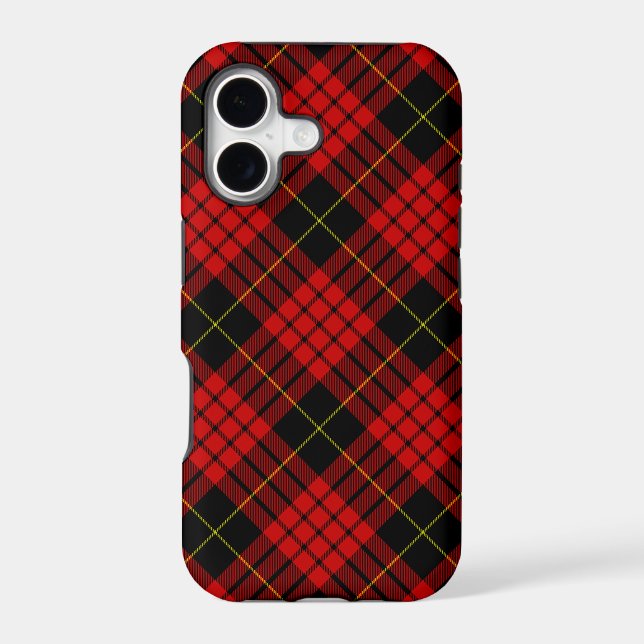MacQueen Tartan Red and Black Plaid (Back)