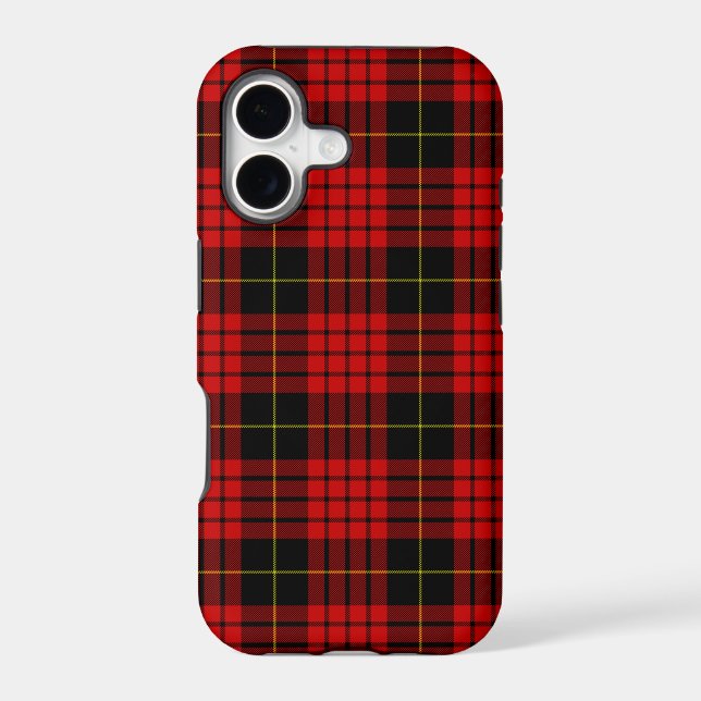 MacQueen Tartan Red and Black Plaid (Back)