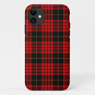 MacQueen Tartan Red and Black Plaid iPhone 11 Case