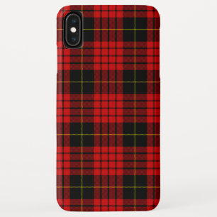 MacQueen Tartan Red and Black Plaid iPhone XS Max Case