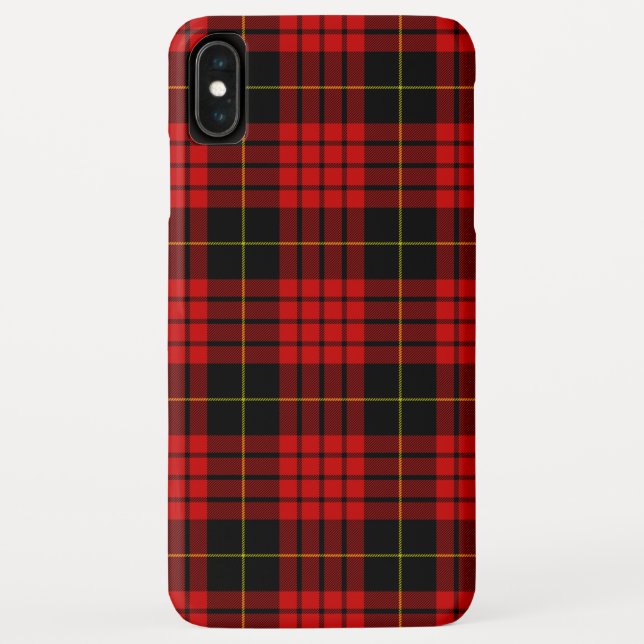 MacQueen Tartan Red and Black Plaid Case-Mate iPhone Case (Back)