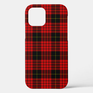 MacQueen Tartan Red and Black Plaid iPhone 12 Case