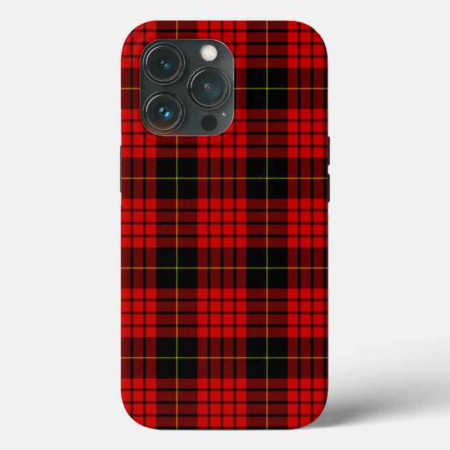 MacQueen Tartan Red and Black Plaid Case-Mate iPhone Case (Back)