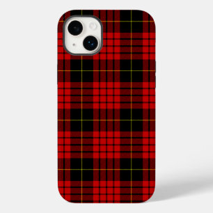 MacQueen Tartan Red and Black Plaid Case-Mate iPhone 14 Plus Case