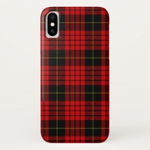 MacQueen Tartan Red and Black Plaid iPhone X Case