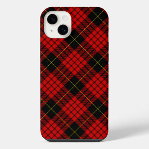 MacQueen Tartan Red and Black Plaid iPhone 14 Plus Case