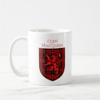 MacQueen Tartan Scottish Plaid Lion Rampant