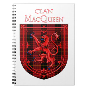 MacQueen Tartan Scottish Plaid Lion Rampant Notebook