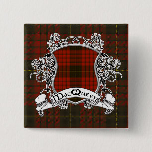 MacQueen Tartan Shield 15 Cm Square Badge