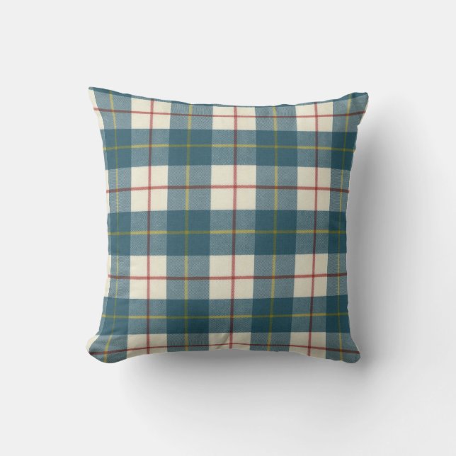 MacRae Conchra Modern Original Scottish Tartan Cushion (Front)