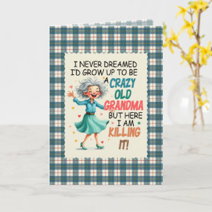 MacRae Conchra Tartan Grandma Humorous Birthday Card