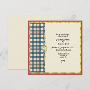 MacRae Conchra Tartan Wedding Invitation