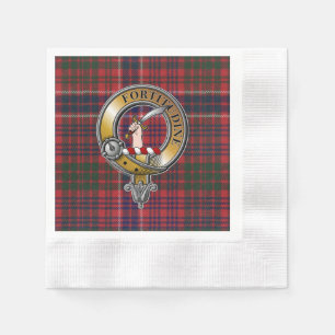 MacRae Tartan & Badge Napkin