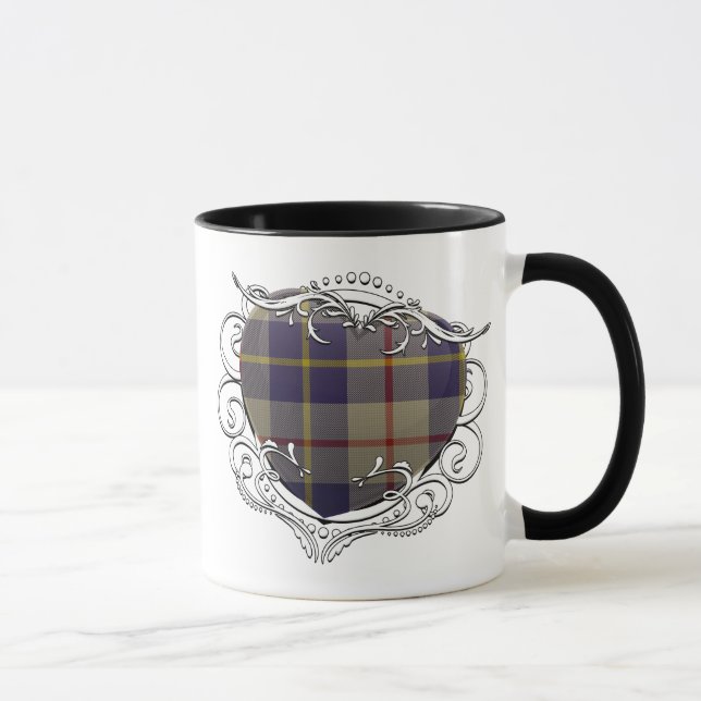 MacRae Tartan Heart Mug (Right)