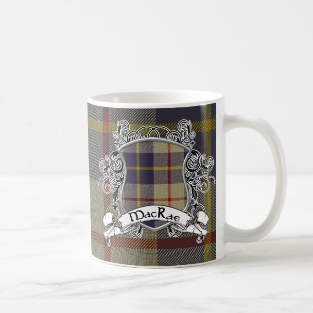 MacRae Tartan Shield Coffee Mug (Right)