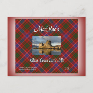 MacRae's Eilean Donan Castle Ale Postcard