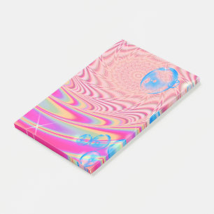 MACRAME'- Colourful Abstract Image of Fractal Art  Post-it Notes