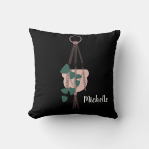 Macrame Plant Hanger Planter Pots Trailing Green Cushion