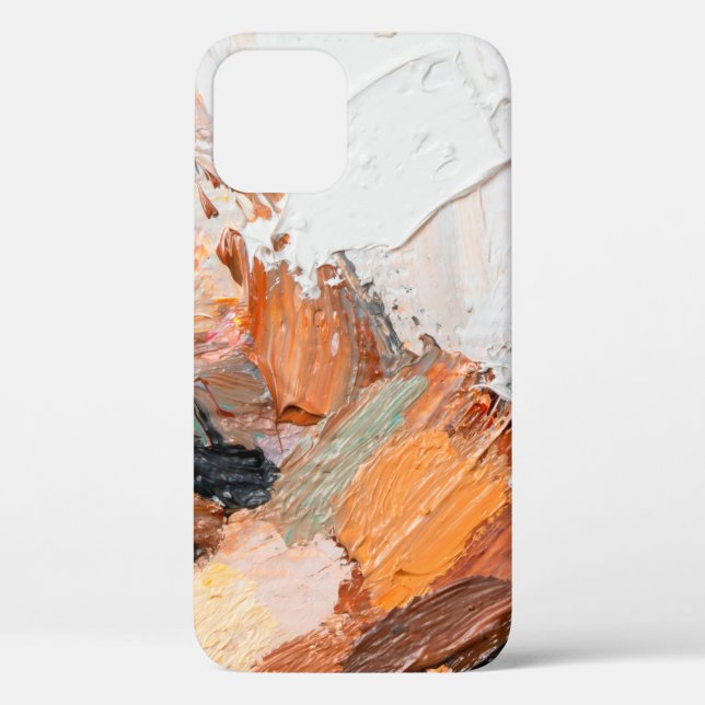 Macro. Abstract art. Expressive embossed pasty oil Case-Mate iPhone Case (Back)