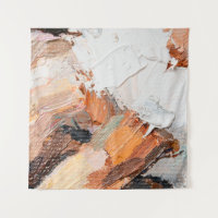 Macro. Abstract art. Expressive embossed pasty oil