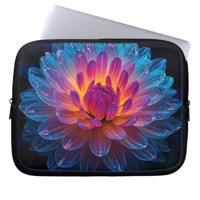 Macro Aurora Bloom 10 inch Laptop Sleeve (Front)