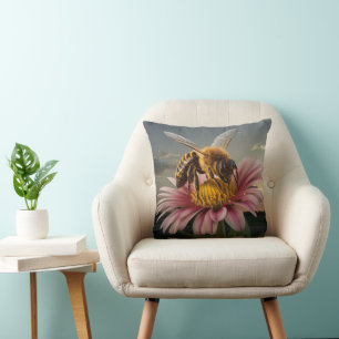 Macro Bee Cushion