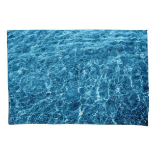 Macro Bubbling Blue Sea Photo Pillowcase