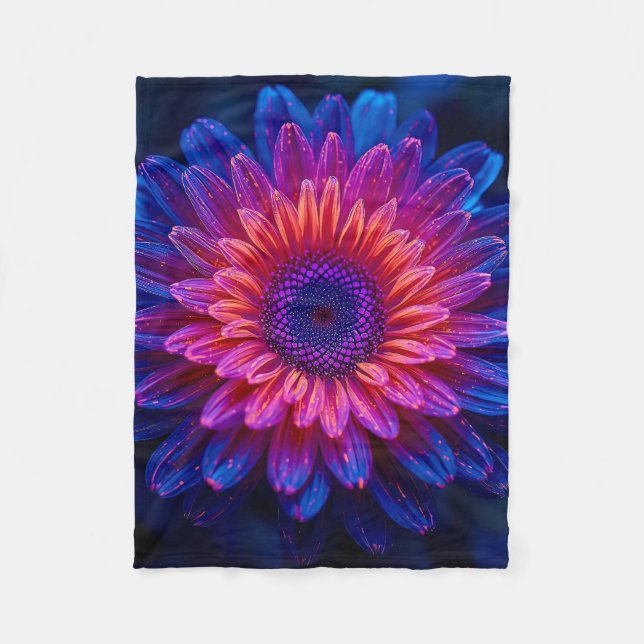 Macro Crystalline Cascade Fleece Blanket (Front)