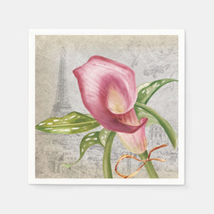 Macro Flower Calla Lily Napkin