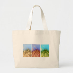 Macro Grass Trio Large Tote Bag