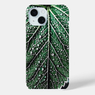 Macro nature leaf iPhone 15 case