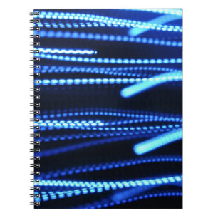 Macro photography of lights notebook