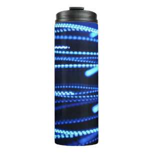 Macro photography of lights thermal tumbler