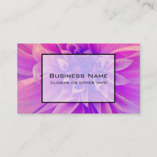 Macro Pink Flower Business Card