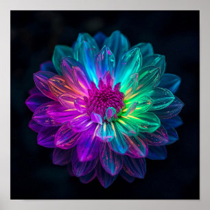 Macro Prism Petals Poster