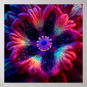 Macro Radiant Riot Poster