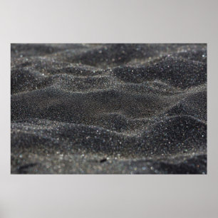 Macro sand black blurred blur poster