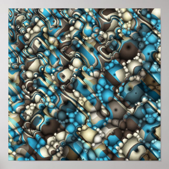 Macro Shapes Abstract Poster (Front)